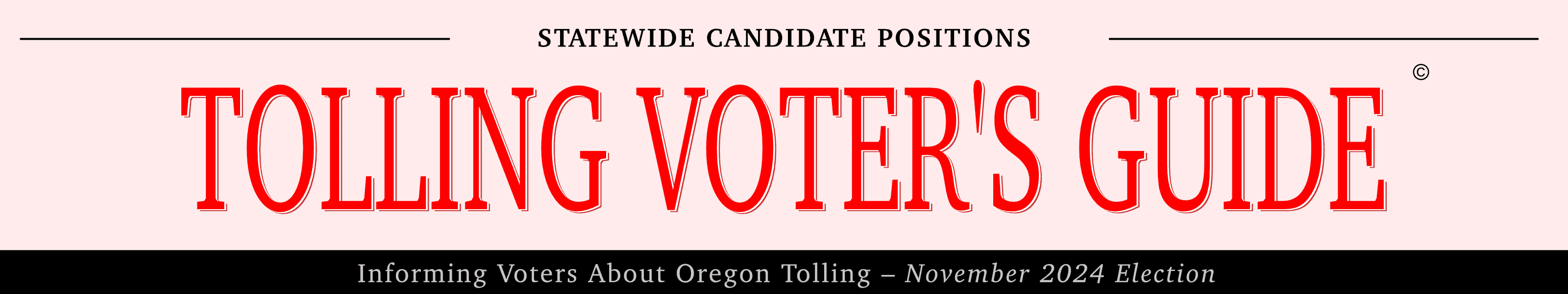 Tolling Voter's Guide – banner